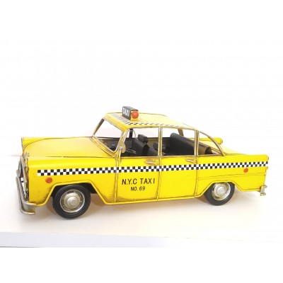 Taxi métal jaune